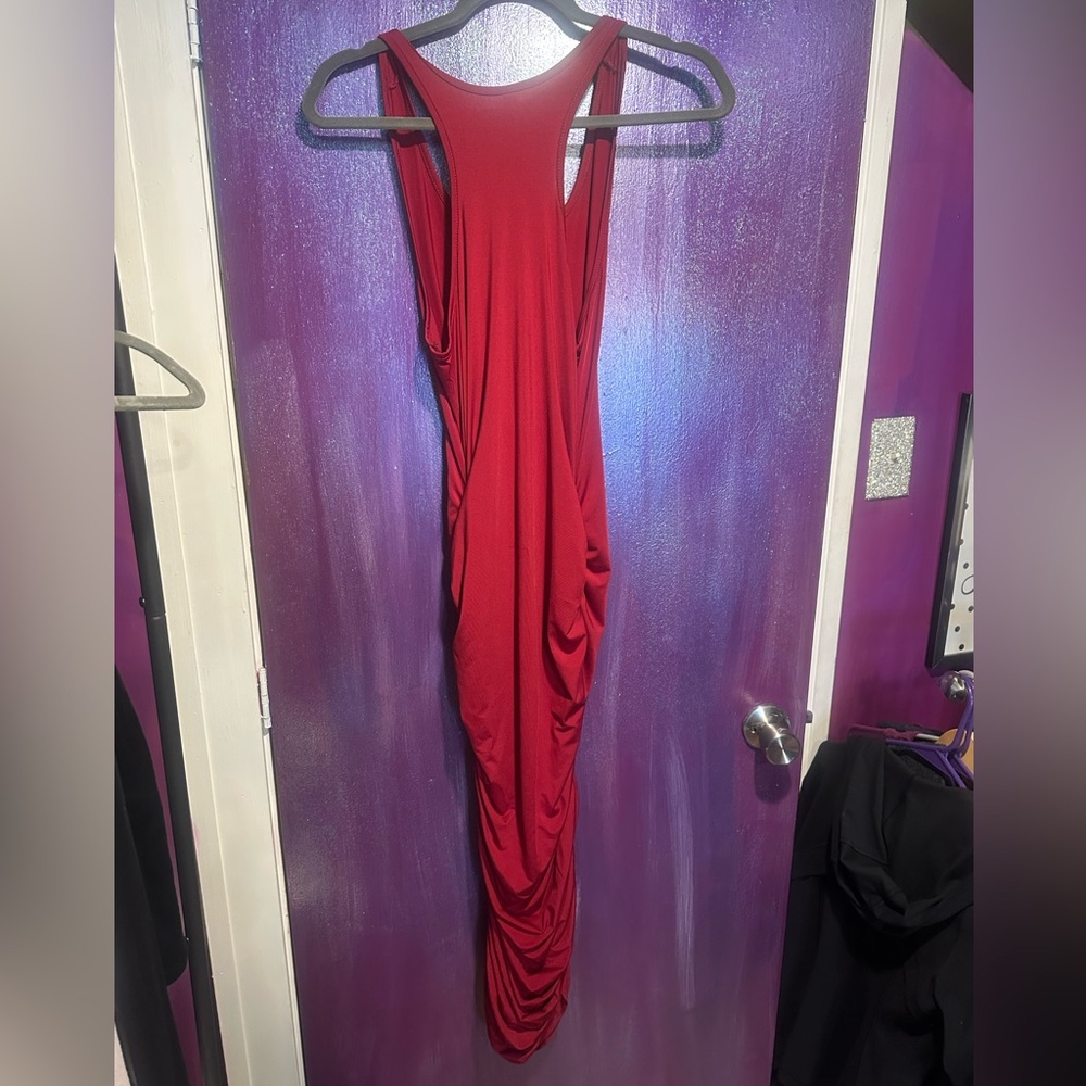 Super Cute Ruched Racerback Dress - Picture 7 of 7